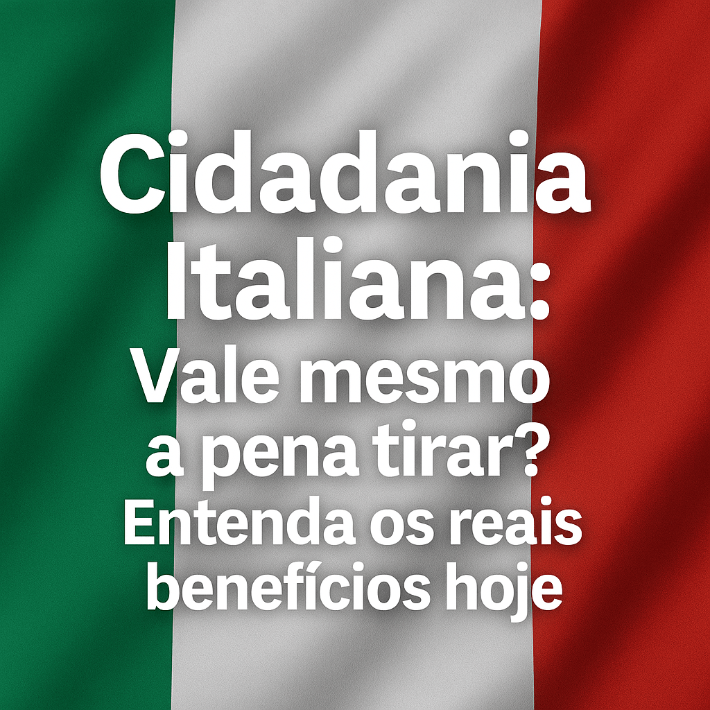 🇮🇹Cidadania Italiana: Vale mesmo a pena tirar? Entenda os reais benefícios&nbsp;🍕🍝
