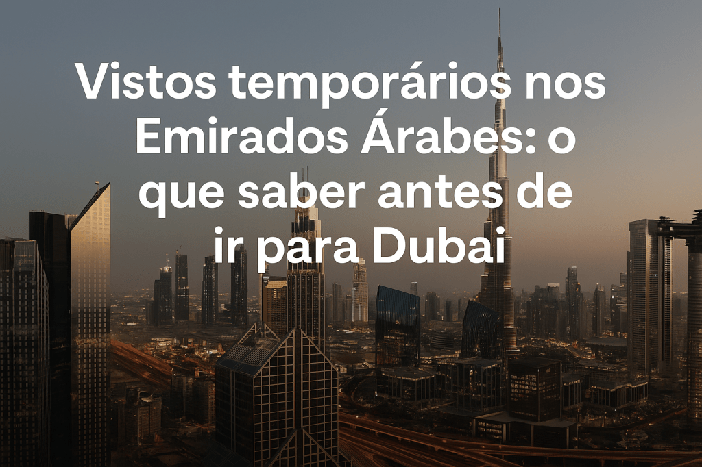 🇦🇪Vistos temporários nos Emirados Árabes: O que você precisa saber para visitar ou trabalhar em&nbsp;Dubai